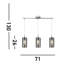 Araceli 3-Light Kitchen Island Chandelier-11370420