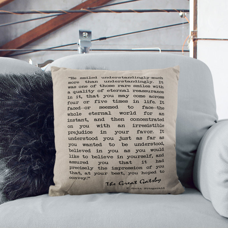 Square Cushion, 40cm H x 40cm W x 15cm D, White