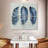 Kerner Indigo Blue Feathers II