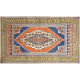 One-of-a-Kind 3'9" X 6'3" 1960s Wool Area Rug in