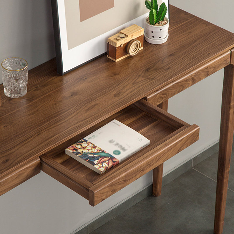 Console brune de style nordique moderne, H 33,5 po x l 63 po x P 12,6 po