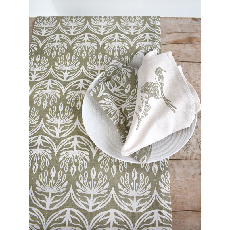 French Home Botanical Table Runner - Sage, Sage