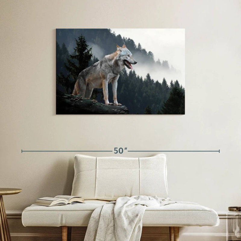 Brampt Timber Wolf, 26'' H x 39'' W
