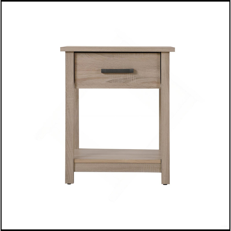 Chic Contemporary Nightstand, Brown