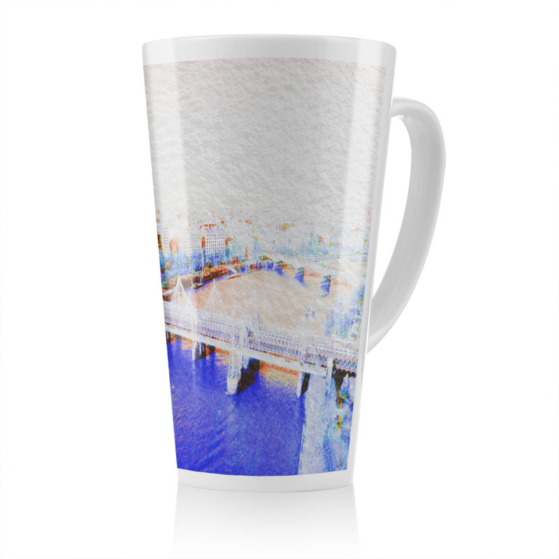 London Eye Veiw Latte Mug, Blue