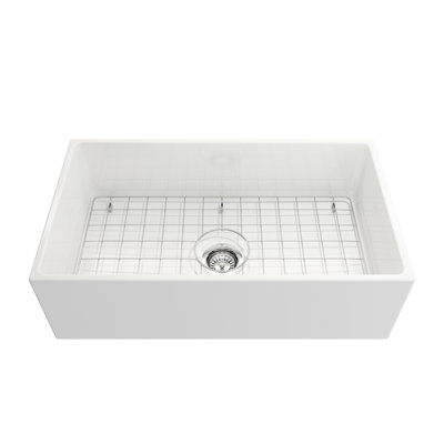 33'' L Single Bowl Fireclay Kitchen Sink