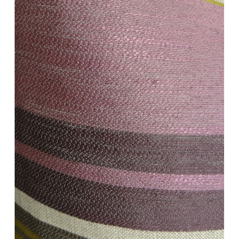 Berry Crush Striped Linen Throw Pillow, 16" x 16"