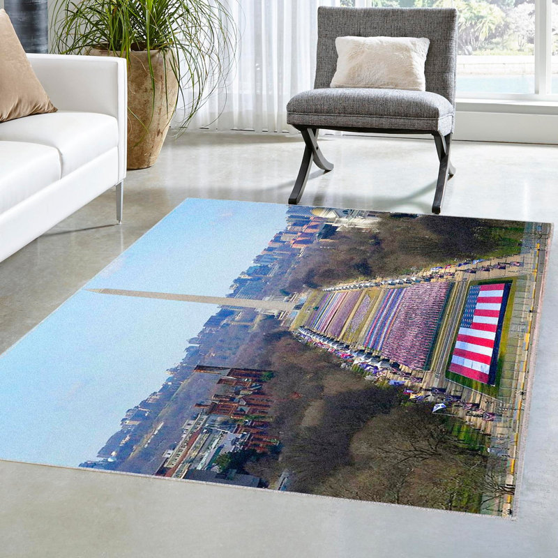Chenille Indoor Rug, Rectangle 3'11" x 5'7"