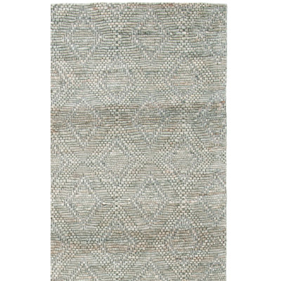 Karaline Hand Woven Jute And Cotton With Latex Geometric Rug