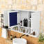Armoire de toilette murale avec rangement ouvert et tablettes réglables-1927360935