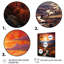 «Countryside Crimson Sunset Landscape I», reproduction sur toile-91380965-91380971