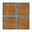 Art textuel sur bois