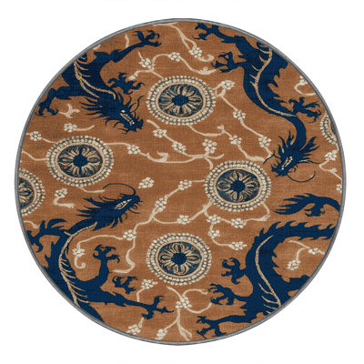 Machine Washable French Brown Area Rug