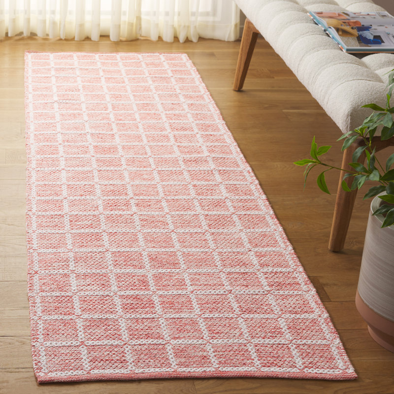 Tapis orange / ivoire Klevis 977, Tapis de couloir 2 pi 3 po x 8 pi