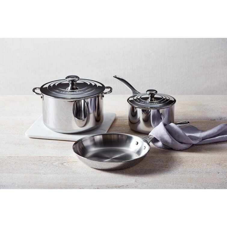 Le Creuset Signature 5-Piece Stainless Steel Cookware Set + Reviews