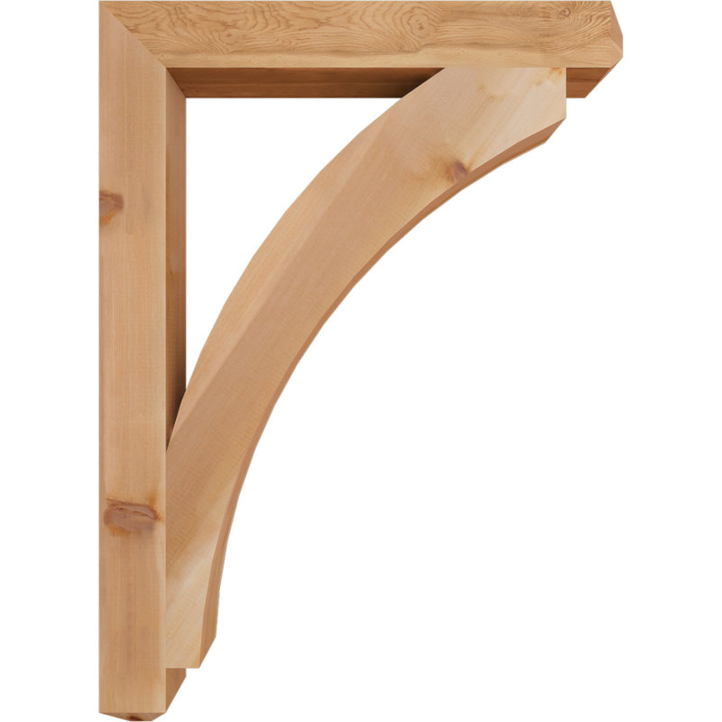 Support pour artisan Thorton, Cèdre rouge de l'Ouest (lisse), H 44 po x l 4 po x P 32 po