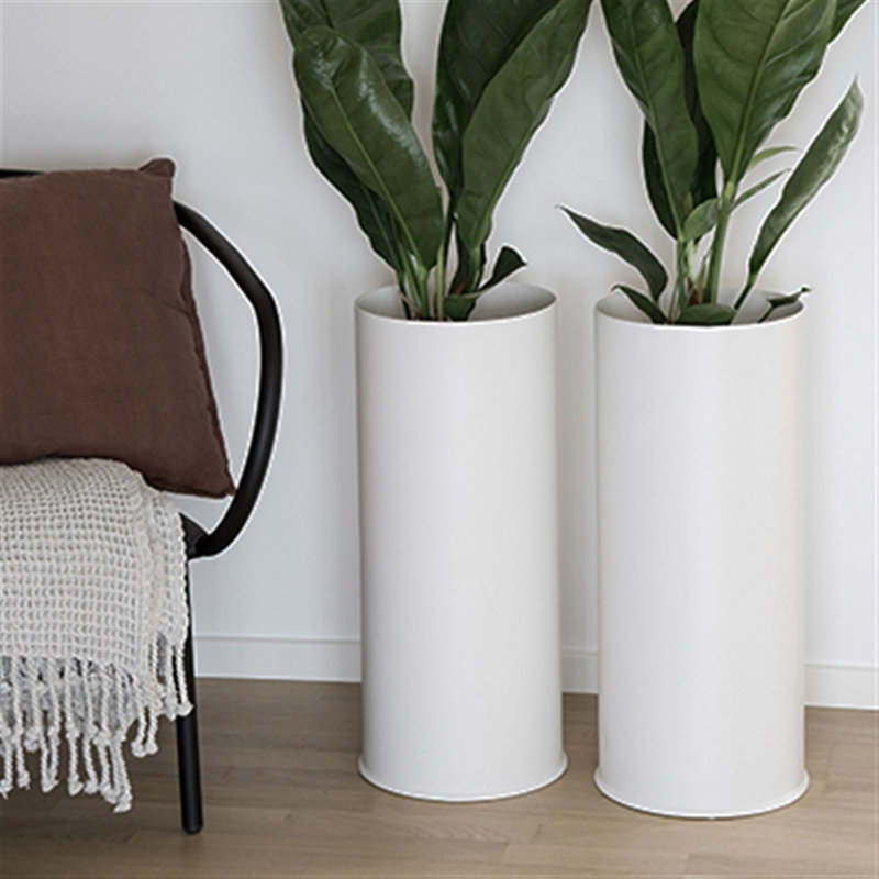 Vase de table en grès, Blanc