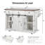 Îlot de cuisine de style champêtre de 58 pouces avec rangement-1493453547
