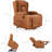 Power Lift Recliner Chair With Massage And Heat - PU Leather Electric Reclining Chair With Adjustable Positions, USB Port, Cup Holders And Easy-To-Reach Side Button-161991628