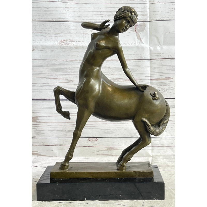 Statue de femme créature mythologique en bronze