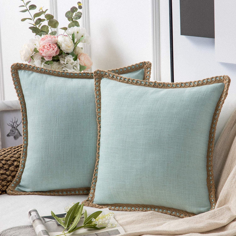 Bolindale Pillow Cover, Light Turquoise, 20" x 20"