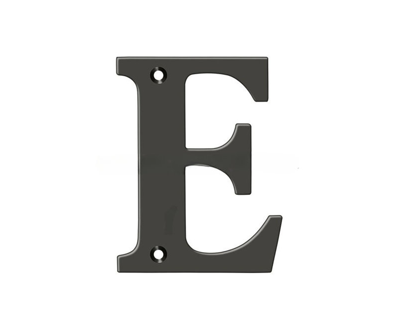 4" H Brass House Letter, Lifetime Brass, F