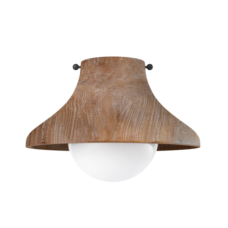 Surfside Wood Flush Mount, Natural
