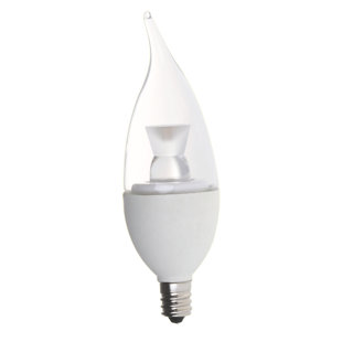 25 Watt Equivalent, C7 LED, Dimmable Light Bulb, Warm White (2700K) E12/Candelabra Base