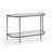 Stylish & Modern Addlie Versatile Steel Frame Fluted Glass Trendy 43.11" x 29.52" Console Table-341589070