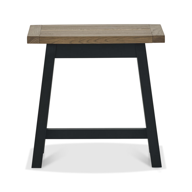 Roscommon Console Table, 55 H x 55 W x 30 D cm, Weathered Oak, Black