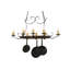 Handforged Oval 8 Light Pot Rack