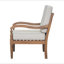 Chaise d'extérieur Acacia Luxe avec coussins, fauteuils club en bois