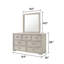 Commode de chambre à coucher 7 tiroirs Liora-123412657