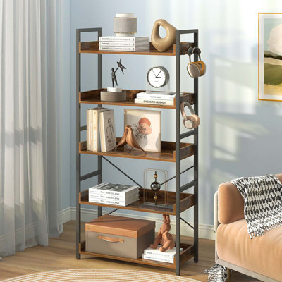 Grijalva Bookshelf , Industrial Bookcase for Living Room, Bedroom and Office by 17 Stories