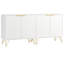 Armoire d'appoint cannelée avec rangement de 63 po de largeur-2019605762