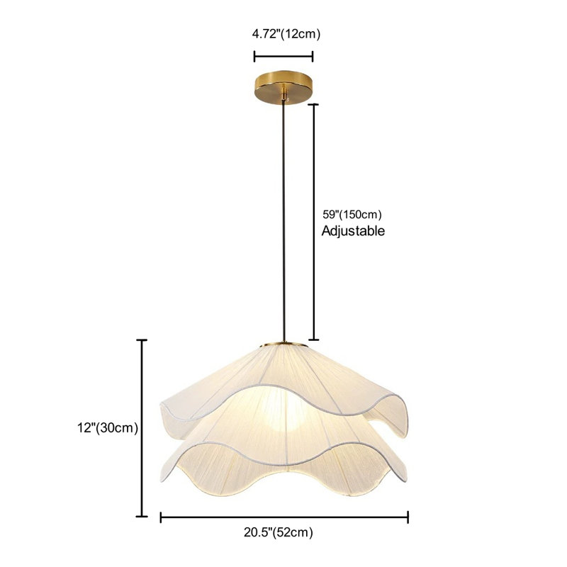 1 - Light Brass Chandelier Pendant