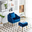 Fauteuil d'appoint avec repose-pieds-446476384