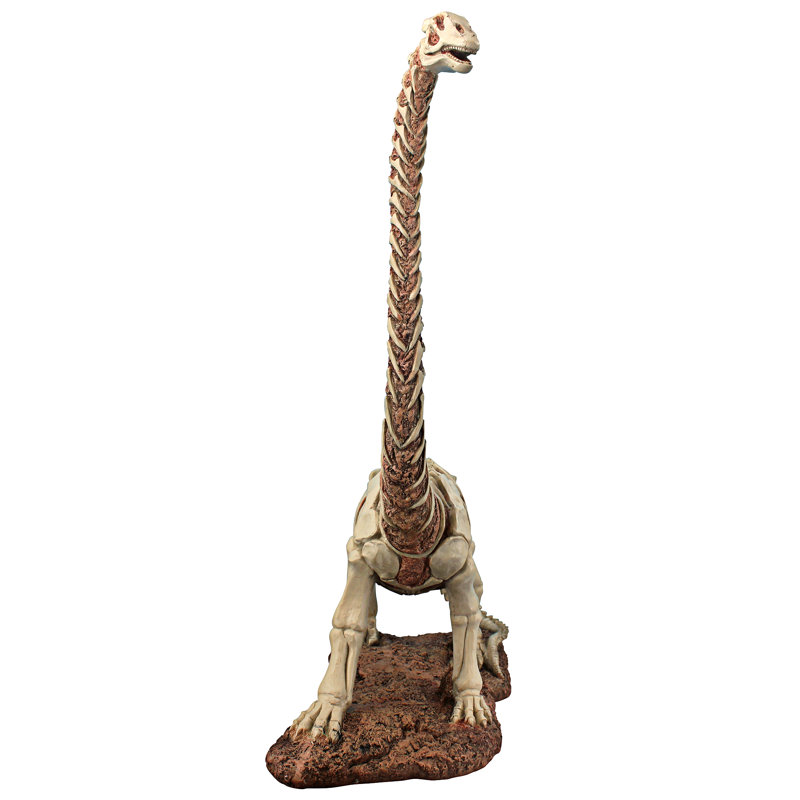 Bad to the Bone Jurassic Brachiosaurus Dinosaur Statue