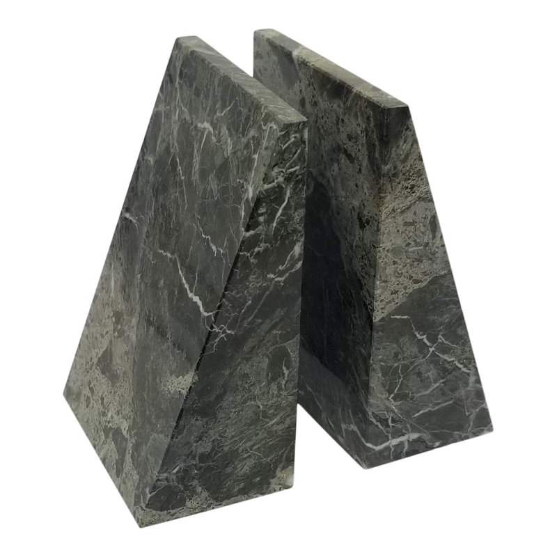 Marble Non-Skid Bookends