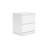 Onira Nightstand, 2 Spacious Drawers, Modern White Wood, 18 Inch