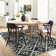 Geometric Machine Washable Rug with Rubber Backing for Living Room Moroccan Non-Slip Dining Room Rug Easy-Cleaning Floor Carpet for Bedroom Office Playroom