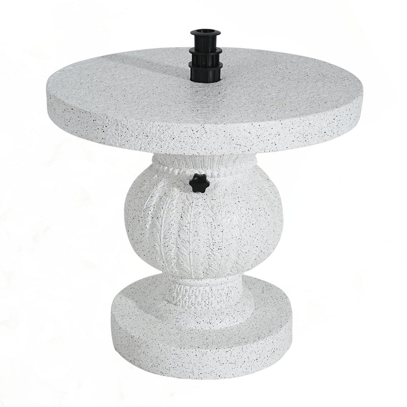 Base de parasol pour table d'appoint MGO, Marbre blanc 775 W