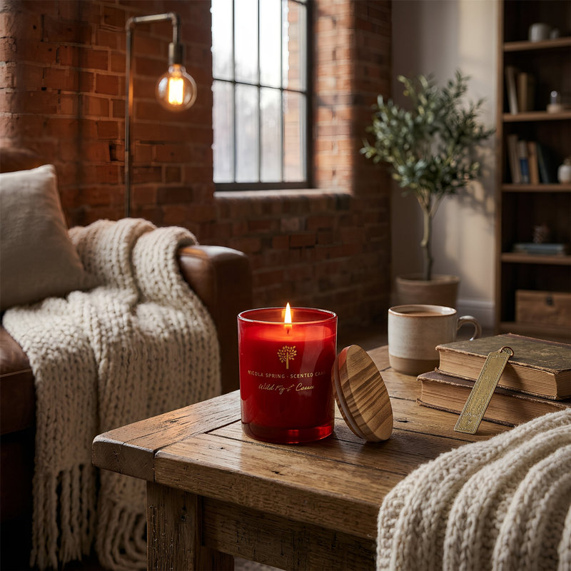 Nicola Spring - 3x Soy Wax Scented Candles - 130g - Wild Fig & Cassis