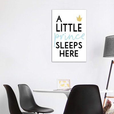 «A Little Prince Sleep Here», reproduction d'art textuel