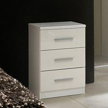 Kirkwood 36cm W Solid Wood Bedside Table, White