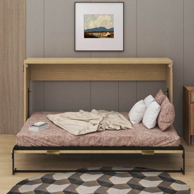 Lit escamotable simple de taille XL avec DEL