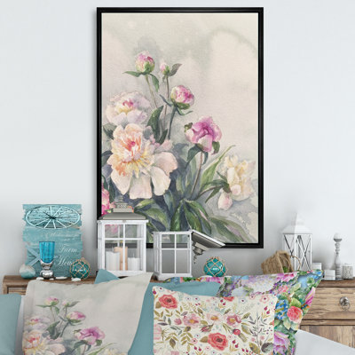 White Pink Peonies Bunch " White Pink Peonies Bunch "