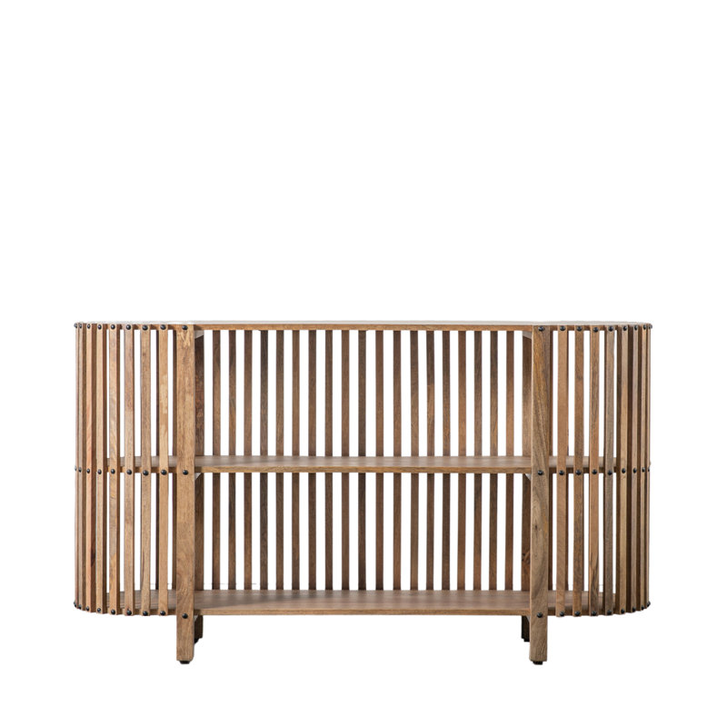 140cm Solid Wood Top Console Table