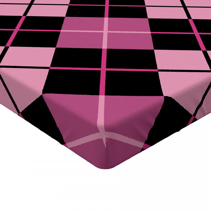 Microfiber Geometric Fitted Sheet, Full Fitted Sheet