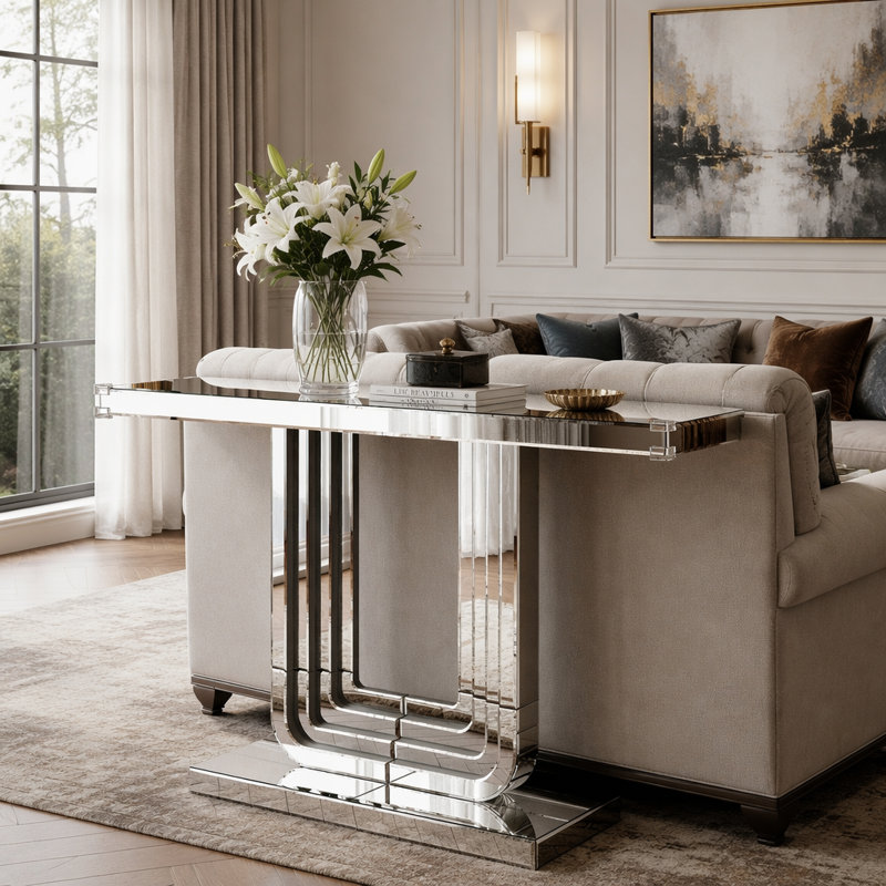 Mirrored Console Table